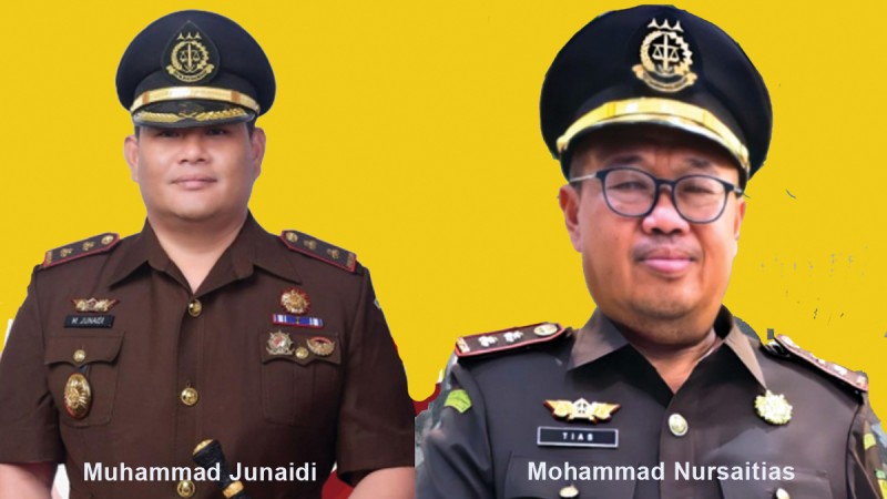 Muhammad Junaidi jadi Kajari Padang Lawas Utara dan Mohammad Nursaitias jadi Kajari Mandailing Natal