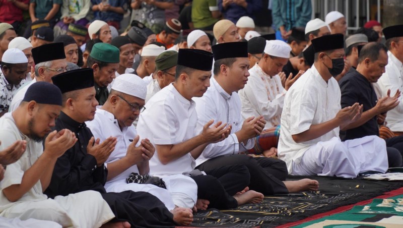 Wujud Kebersamaan dan Kepedulian, Rutan Kelas I Medan Gelar Salat Idul Adha dan Pemotongan Hewan Kurban