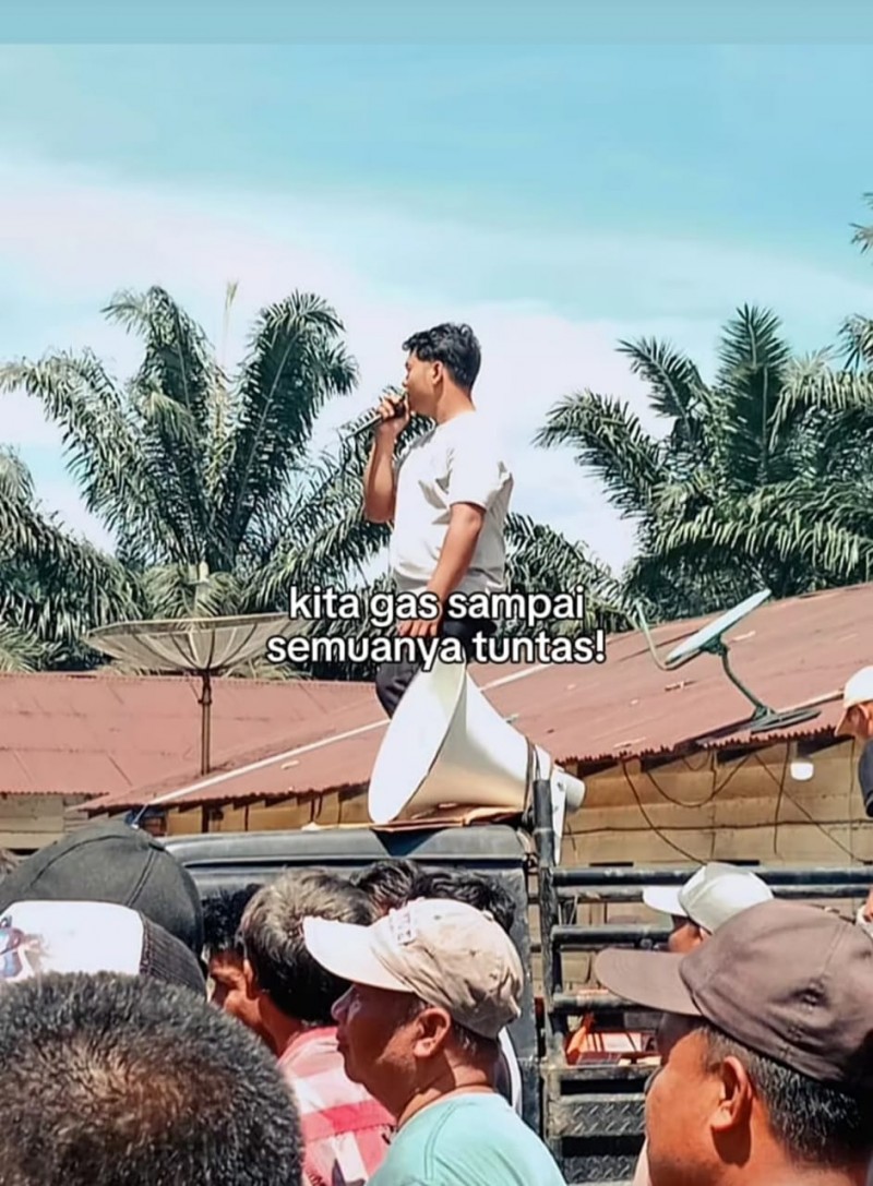 Aliansi Mahasiswa dan Masyarakat Muara Bangko Sampaikan Tuntutan Kepada PT.RFAP