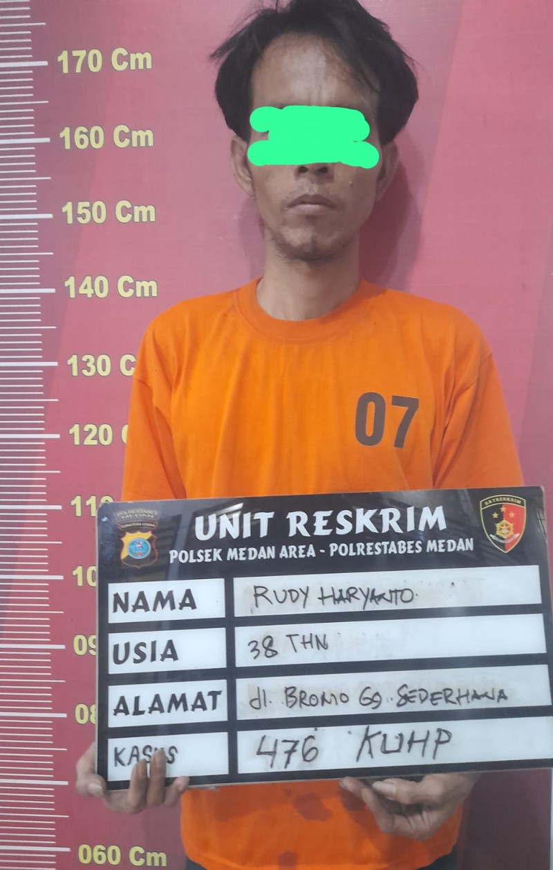 Polsek Medan Area Tangkap Maling Laptop