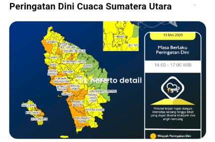 BBMKG Wilayah I Sumut : Sepekan Kedepan Hujan Masih Berpotensi Tejadi