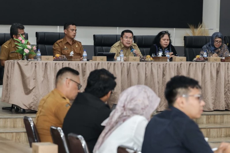 Wali Kota dan Sekda Siantar Ikuti Exit Meeting BPK RI Perwakilan Sumut