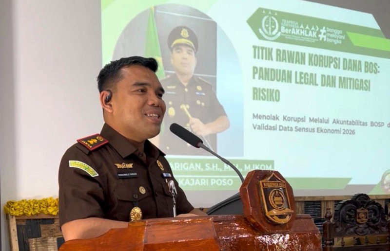Selamatkan Dana Pendidikan Rp. 29,68 Miliar, Kejari Poso Berikan Mitigasi Risiko Pengelolaan Dana BOSP 2026 Kepada Ratusan Kepala Sekolah