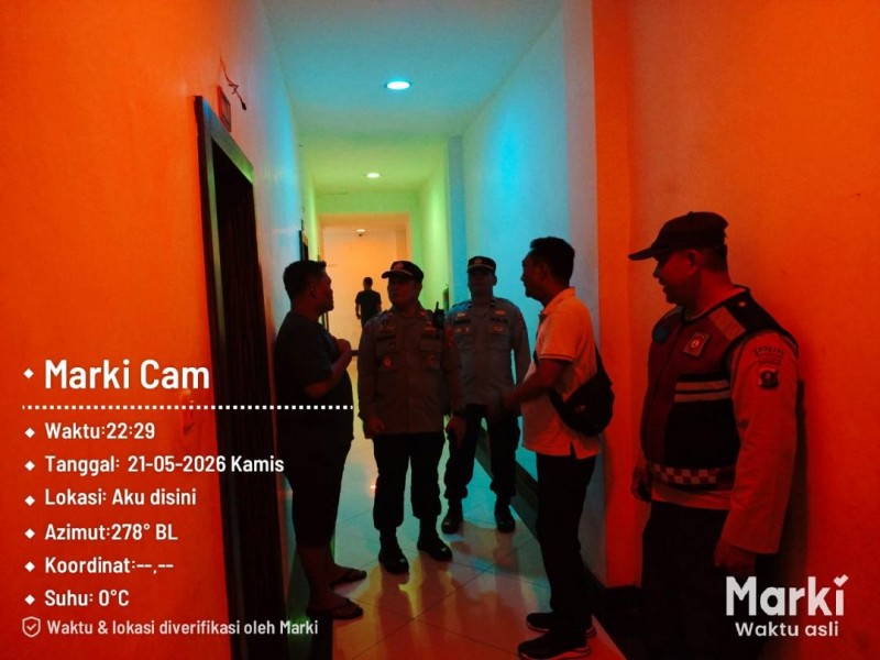Kapolsek Bandar Huluan Pimpin Langsung Razia THM dan Patroli Blue Light