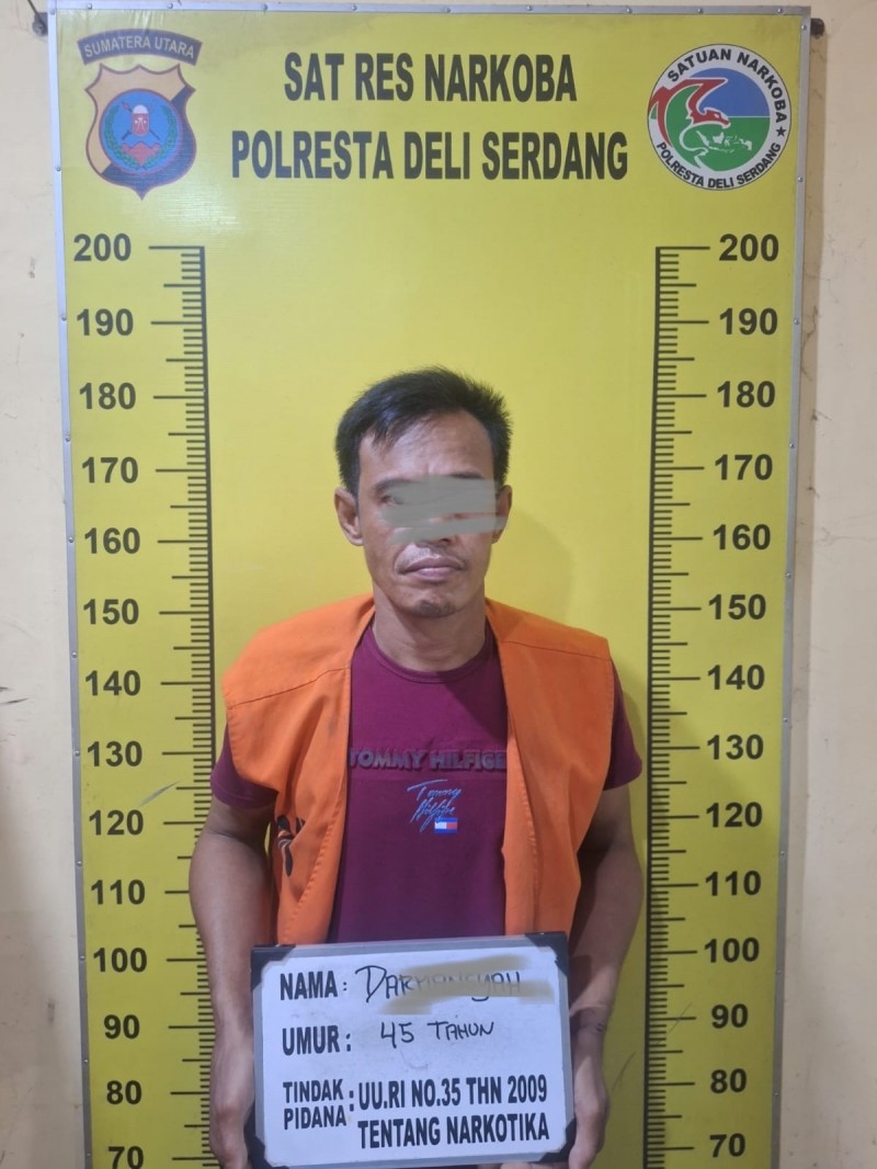 Menyimpan Sabu, Personil Gabungan Sat Narkoba dan Polsek Pantai Labu "Tiba"