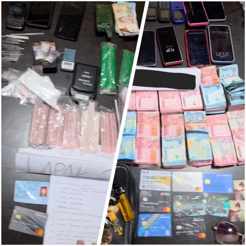Gerebek Kampung Narkoba di Labura, 7 Tersangka dan  Ratusan Juta Rupiah Diamankan