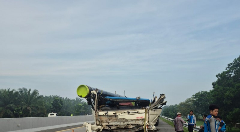 3 Kendaraan Terlibat Kecelakaan di Tol Lubuk Pakam - Tebing Tinggi,  2 Terluka