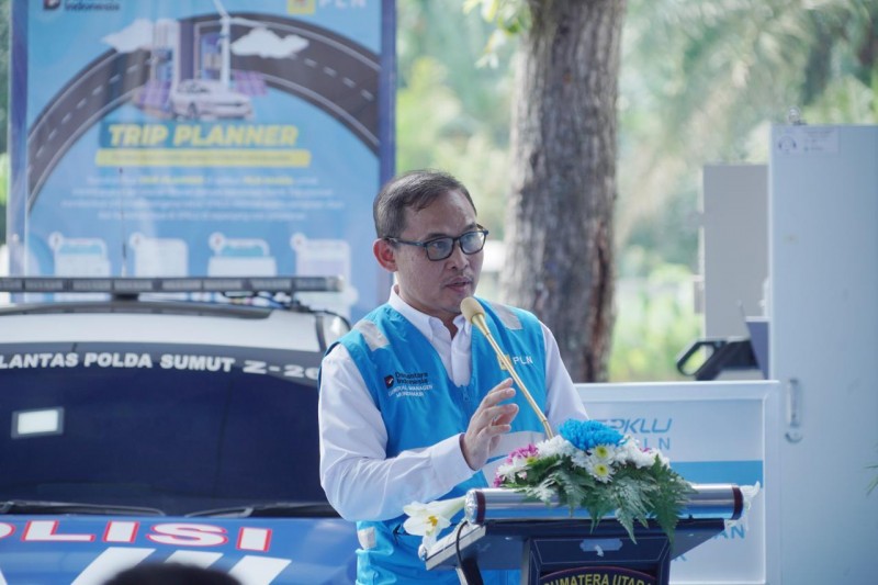 SPKLU PLN Presisi Ultra Fast Charging Pertama di Lingkungan Polda se-Indonesia Resmi Beroperasi di Polda Sumut