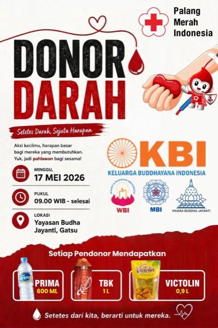 Sambut Hari Raya Waisak, PMI Labuhanbatu Bersama KBI Mingu Pagi Besok Akan Gelar Donor Darah