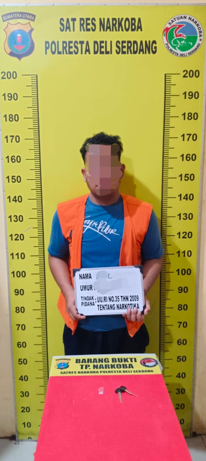 Sat Narkoba Polresta Deli Serdang Amankan Pria Galang Yang Menyimpan Sabu