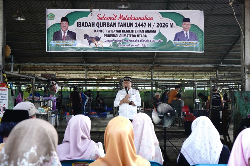 Kakanwil Kemenagsu : Kurban Simbol Menyembelih Sifat dan Nafsu Hewani