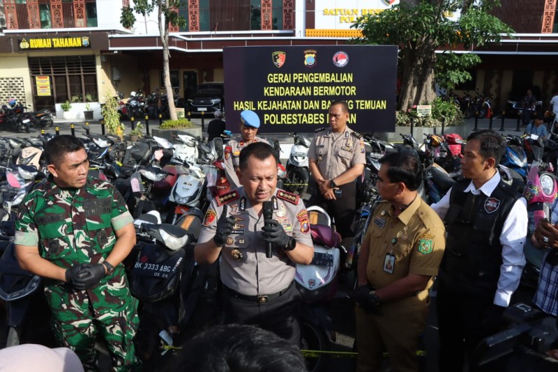 290 Tersangka Kasus Kejehatan Jalanan Praktek Perjudian,Premanisme dan Narkoba di Gass Polrestabes Medan