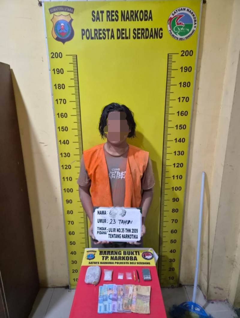 Gerebek Sarang Narkoba di Pagar Jati, Satresnarkoba Polresta Deli Serdang Amankan Dua Pria dan Sita Sabu