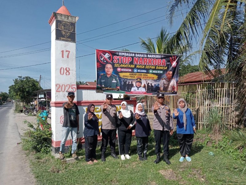 Kapolsek Bosar Maligas Gelar Sosialisasi Anti-Narkoba, Warga Nagori Boluk Nyatakan Komitmen Perangi Narkoba