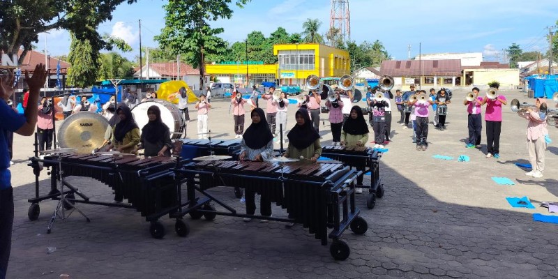 Marching Band Padang Lawas Maju Ikuti Festival Internasional di Taiping Malaysia
