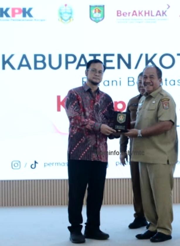 Komisi Pemberantasan Korupsi Tetapkan Kabupaten Asahan Sebagai Kabupaten Percontohan Anti Korupsi