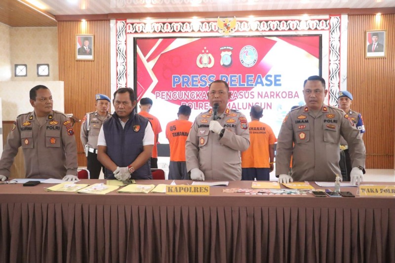 Kapolres Simalungun Press Release Kwartal-I 2026, 74 Kasus Diungkap
