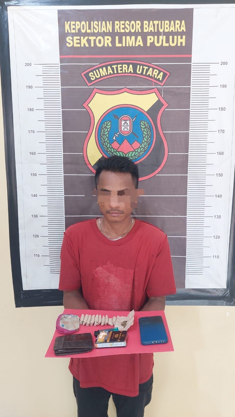 Unit Reskrim Polsek Lima Puluh Amankan Pemilik Ganja