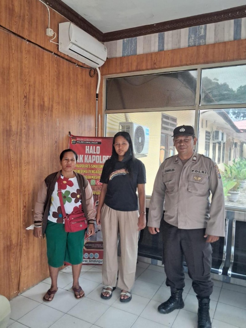 Kerja Keras Polsek Bandar Huluan, Nadine Adeline yang Hilang 4 Hari Akhirnya Kembali ke Pelukan Ibunda