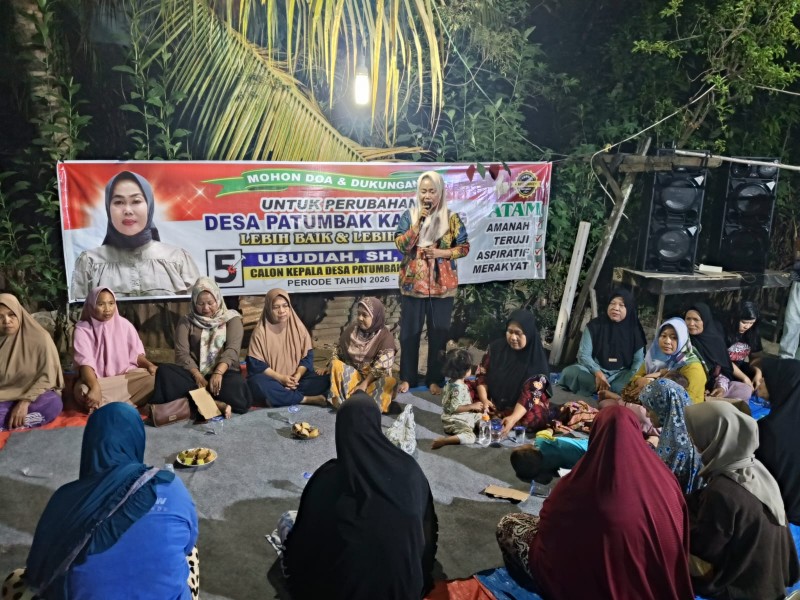 Warga Antusias Hadiri Acara Sosialisasi Cakades No.Urut 5 di Patumbak Kampung