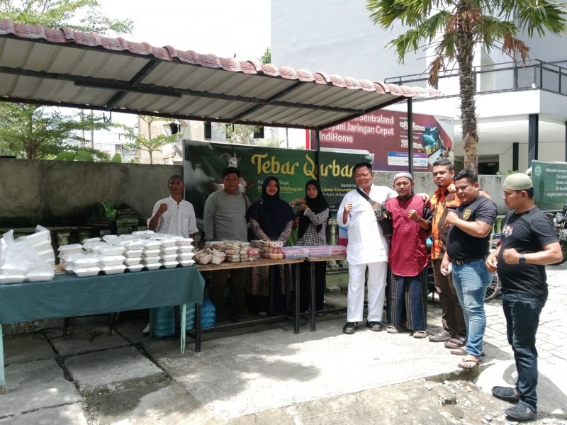 PAC Pemuda Pancasila Medan Area Tebar Kepedulian Lewat Program Jum&rsquo;at Berkah di Mesjid Amal Silaturrahmi