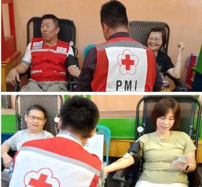 MBI Labuhanbatu, PMI, Laboratorium Anugerah Gelar Donor Darah Dan Periksa Kesehatan Gratis