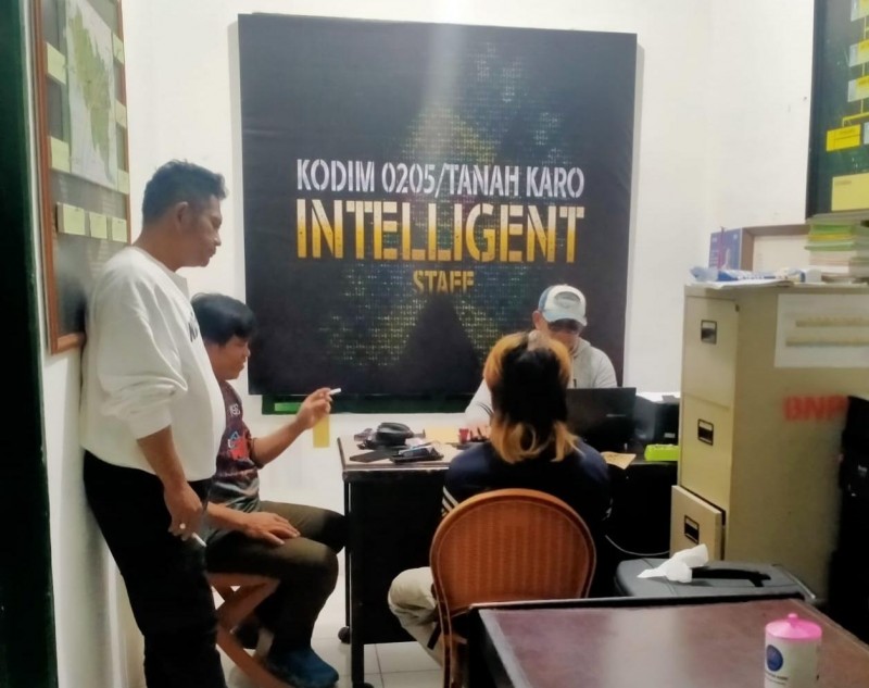 Tim Gabungan Intel Kodim 0205/TK, Korem 023/KS Dan Kodam I/BB  Amankan Terduga Pengedar Sabu