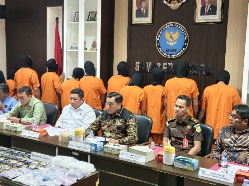 Operasi Saber Bersinar 2026 BNNP Sumut Ringkus Bandar Narkoba Rantau Parapat