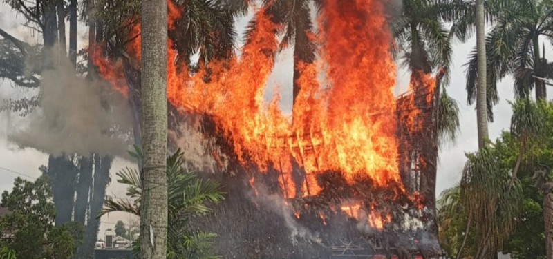 Rumah Adat Sisingamangaraja Terbakar, Remaja 13 Tahun Diamankan
