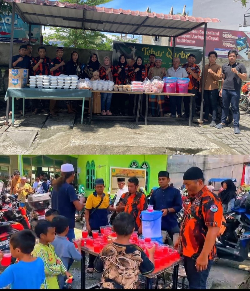 Jumat Berkah Pemuda Pancasila Medan Area, Ratusan Paket Makanan Dibagikan kepada Jemaah dan Masyarakat