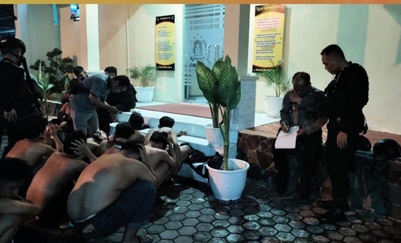 Brimob Sumut Bertindak Tegas! 18 Pemuda dan 12 Sepeda Motor Diamankan dalam Patroli Antisipasi Balap Liar