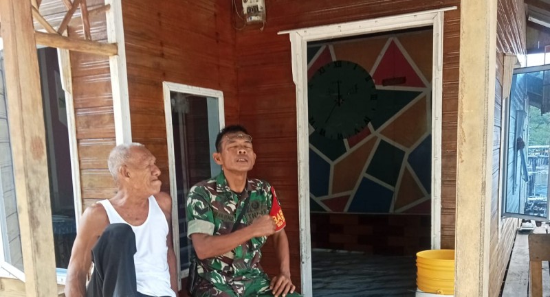 Babinsa Desa Baran Berikan Pembinaan dan Penyuluhan (Binluh) Warga Binaan, Tentang Kewaspadaan Hadapi Cuaca Ekstrem