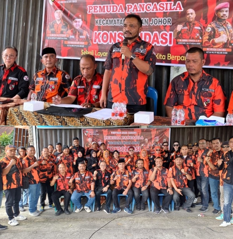 PAC Pemuda Pancasila Medan Johor Gelar Rapat Perdana, Konsilidasi Fokus Penguatan Internal Organisasi