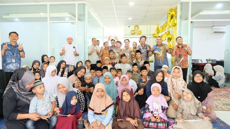 Hut ke 12, PT KINRA Gelar Syukuran dan Penyantunan Anak Yatim