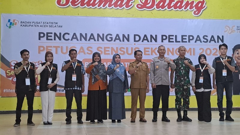 Aceh Selatan Resmi Canangkan Sensus Ekonomi 2026, 238 Petugas Siap Turun ke Lapangan