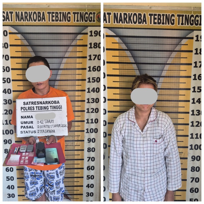 Residivis Narkoba Kembali Ditangkap, Polres Tebing Tinggi Sita 18,47 Gram Sabu
