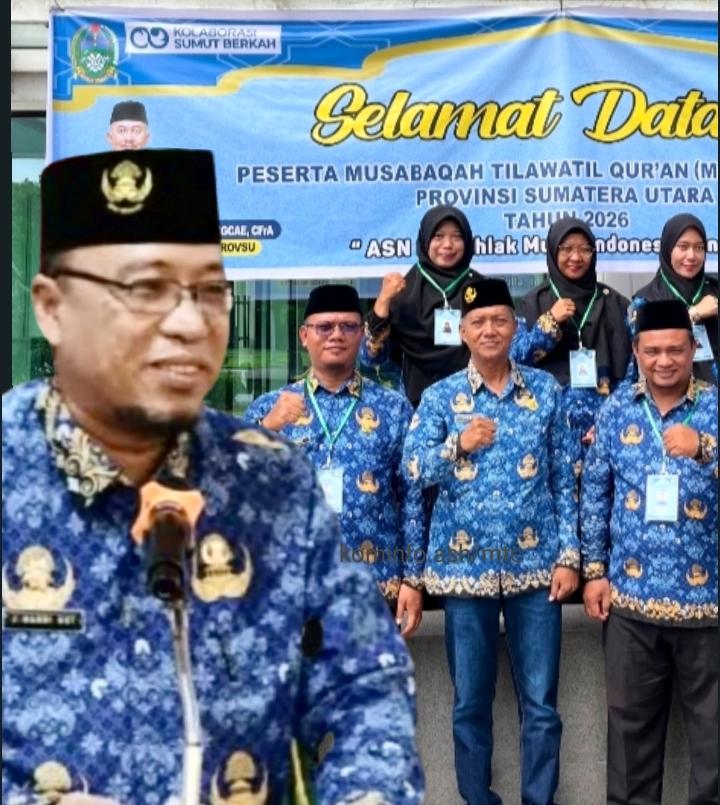 -8 Peserta Dikirim Untuk Mengikuti Seleksi Tilawatil Qur'an (STQ) Dewan Pengurus (DP) KORPRI Provinsi Sumatera Utara