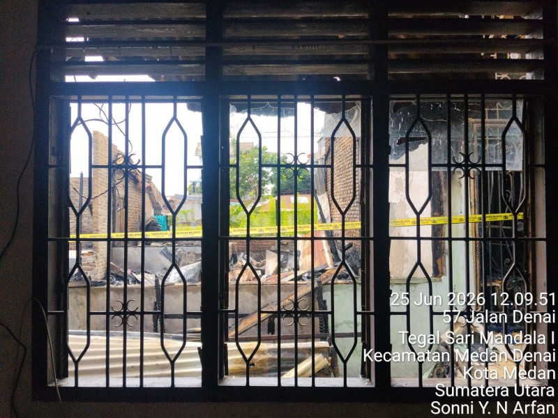 4 Rumah di Mandala Terbakar