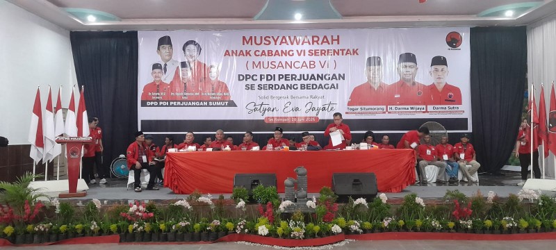 Musancab PDI Perjuangan Sergai Sutarto Minta Segenap Kader Bekerja dan Hadir Untuk Rakyat