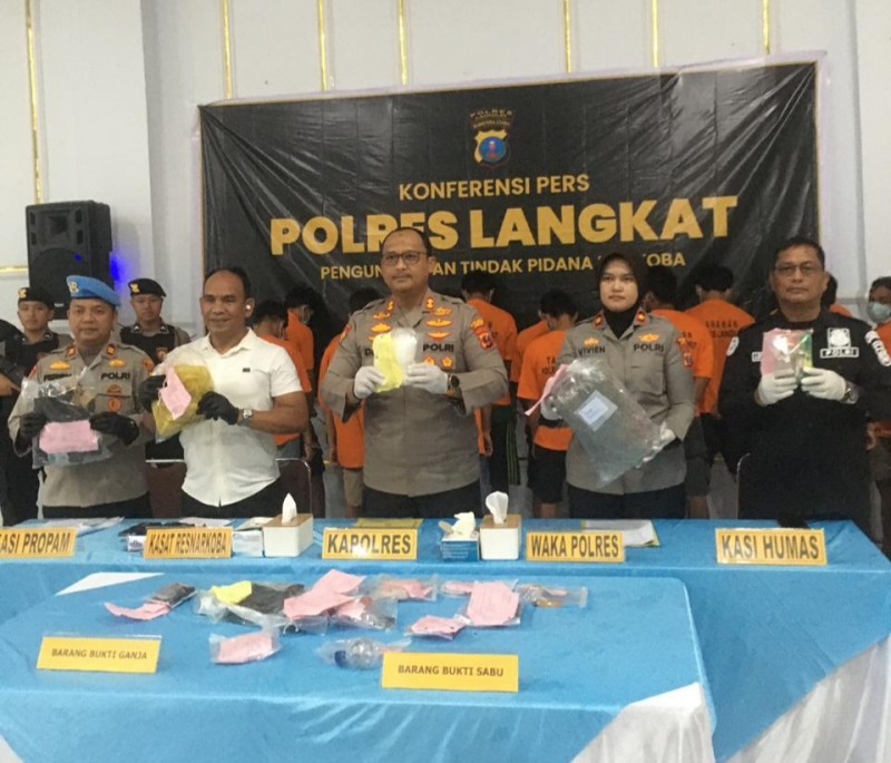 Operasi Antik Toba 2026 Polres Langkat Ungkap 33 Kasus Narkotika