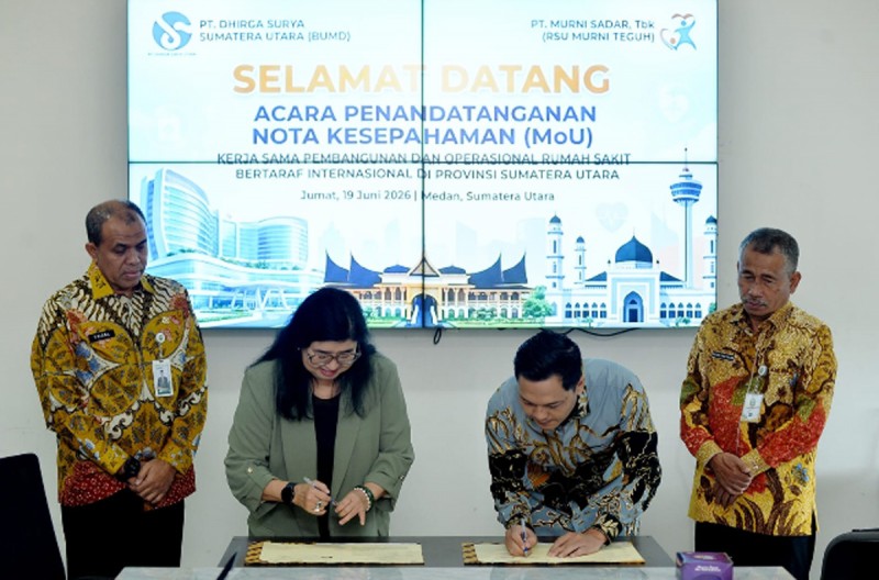 Sumut Siapkan Rumah Sakit Bertaraf Internasional, PT Dhirga Surya dan Murni Teguh Teken MoU
