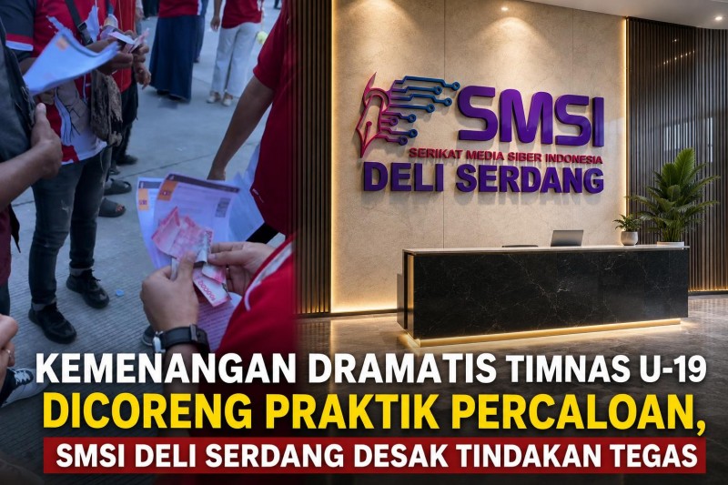Kemenangan Timnas U-19 Dinodai Praktik Percaloan, SMSI Deli Serdang Tuntut Penertiban Total