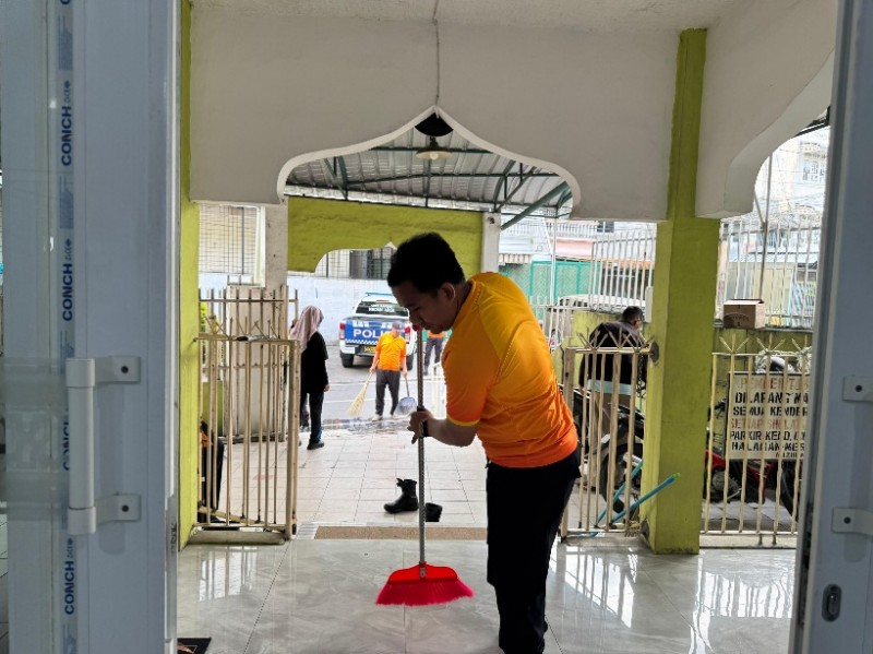 Sambut HUT ke-80 Bhayangkara Polsek Medan Area Gelar Bakti Religi
