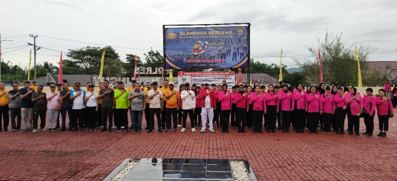 Kapolres Simalungun Gelar Olahraga Bersama Dan Lucky Draw, Forkopimda Hingga Bupati