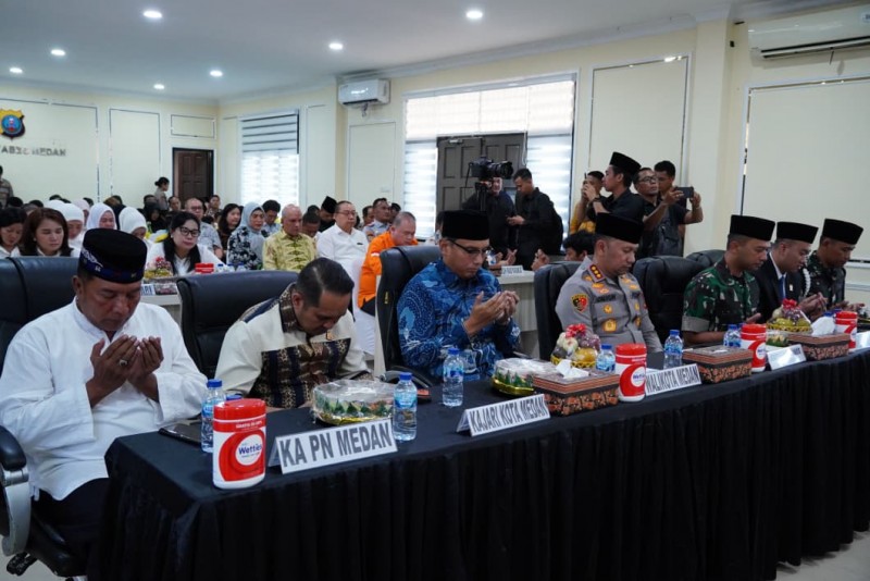 Rico Waas Suarakan Semangat "Medan untuk Semua" di Doa Bersama Hari Bhayangkara ke- 80