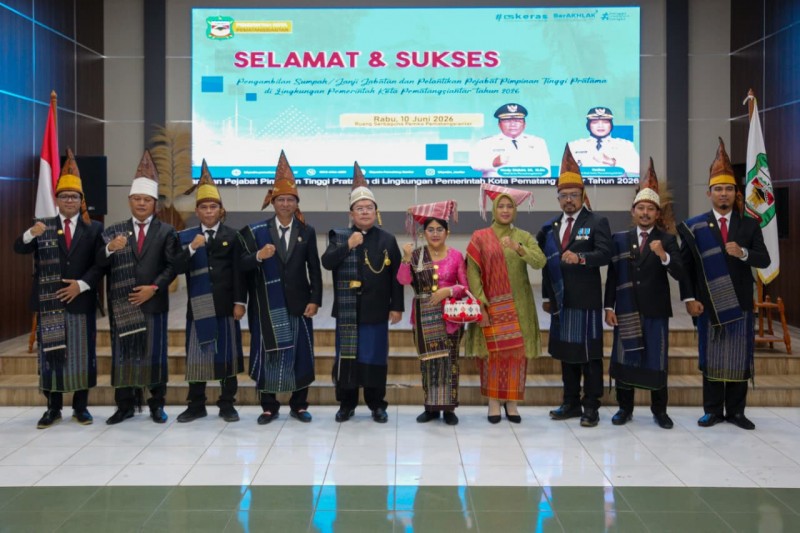 Wali Kota Wesly Silalahi Lantik Tujuh JPT Pemko Pematangsiantar