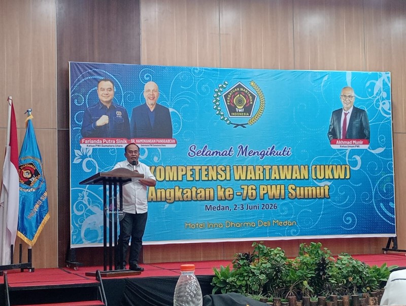 UKW Angkatan ke-76 PWI Sumut Resmi Ditutup, M.Shahrir Ingatkan Profesionalitas Wartawan