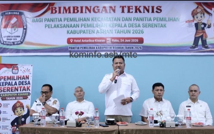 Wabup Asahan Gelar Bimtek Panitia Pemilihan Kades Serentak sekabupaten Asahan 2026