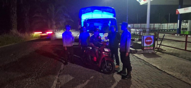 Polsek Gunung Malela Turun Dimalam Hari
