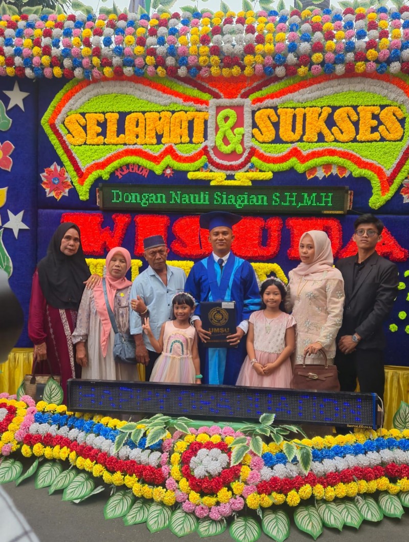 Sampaikan Rasa Syukur, Dongan Nauli Siagian Resmi Sandang Gelar Magister Hukum di UMSU